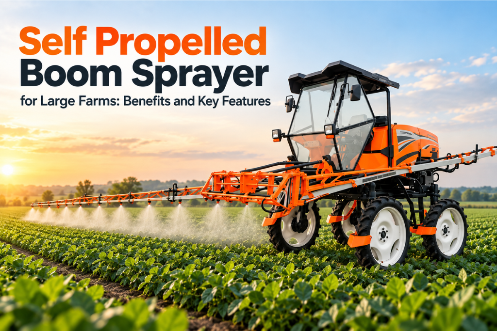 Self Propelled Boom Sprayer for Large Farms: Benefits and Key Features 