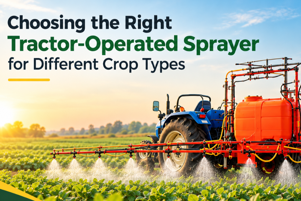 Choosing the Right Tractor-Operated Sprayer for Different Crop Types