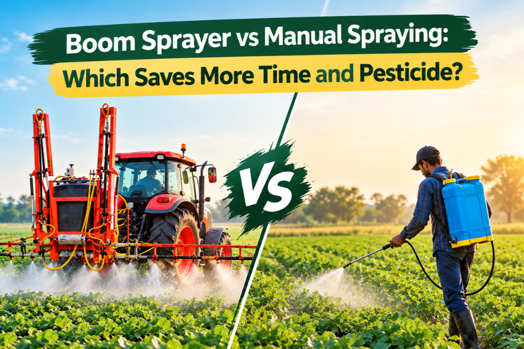 Boom Sprayer vs Manual Spraying: Which Saves More Time and Pesticide? 